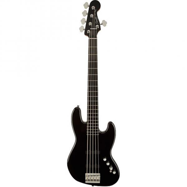 Custom Fender Squier Deluxe Active Jazz V Bass in Black - Fender Squier Deluxe Jazz Bass #1 image