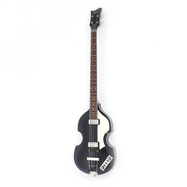 Custom Hofner HCT-500/1 Beatle Bass - Black w/Case #1 image