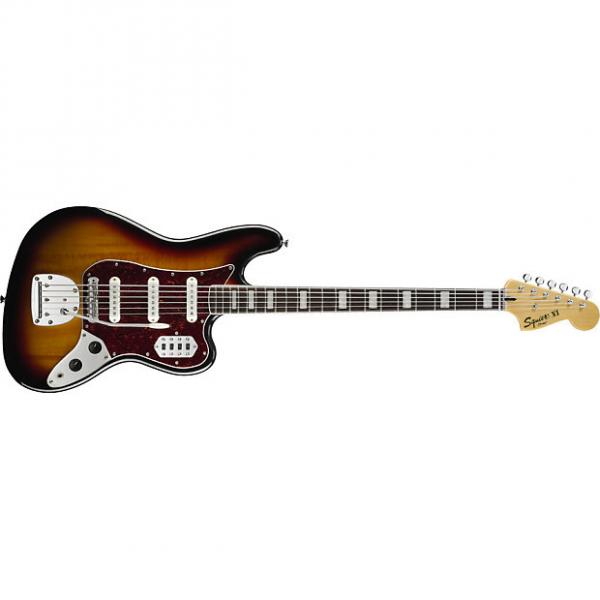 Custom Fender Squier Vintage Modified Bass VI 3 Tone Sunburst Guitar #1 image