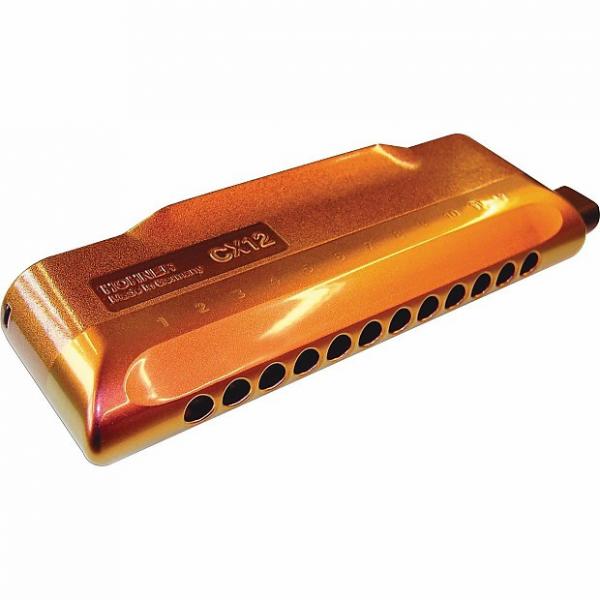 Custom Hohner CX12 Jazz Red Gold Fade Chromatic Harmonica Cromatica Worldship FREE 2 Day Air #1 image