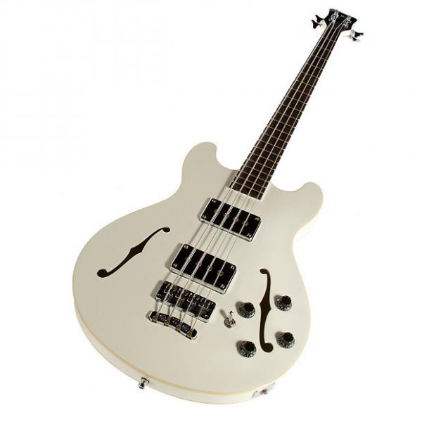 Custom Warwick GPS 4-String Star Bass Semi-Hollow Guitar - Cream White #1 image