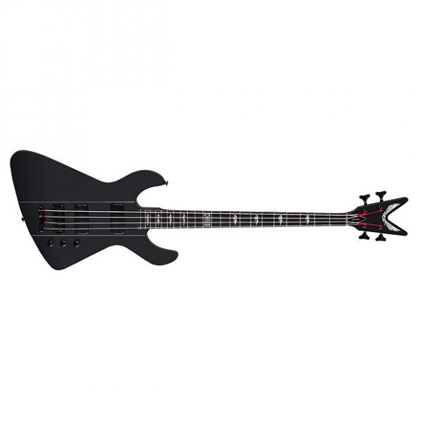 Custom DEAN Demonator 4 Chaos 4-String BASS guitar in Black Satin - Grover Tuners #1 image