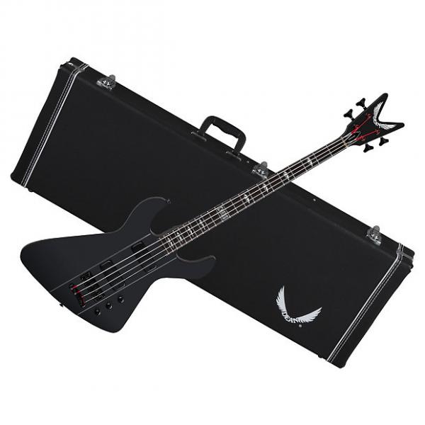Custom DEAN Demonator 4 Chaos 4-String BASS guitar Black Satin w/ CASE - Grover Tuners #1 image