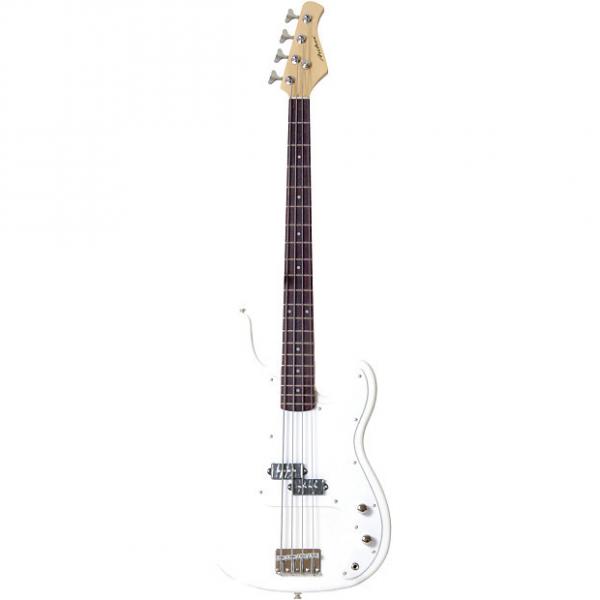 Custom Archer SB10 P-Style White Electric Bass - White #1 image