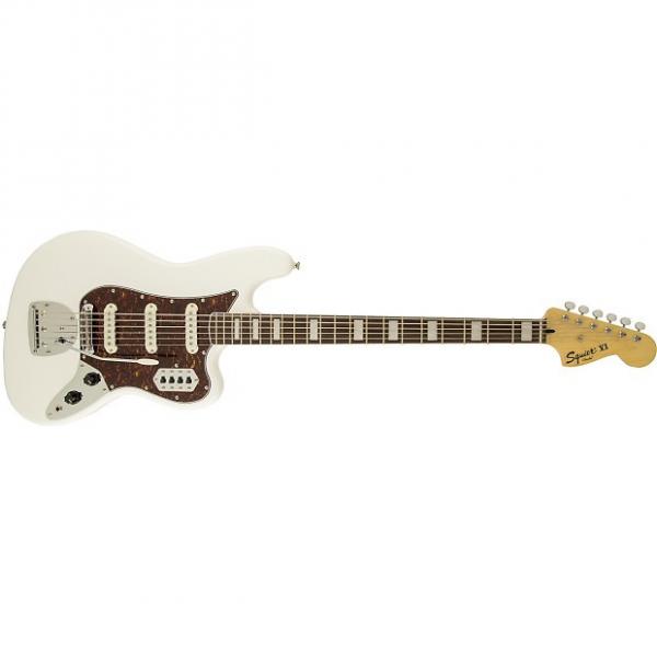 Custom Fender Squier VM Bass VI Electric Guitar Rosewood Fretboard White #1 image