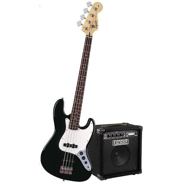 Custom Squier (Fender) 0301675006 Stop Dreaming, Start Playing Set with Black Affinity Series J Electric Ba #1 image