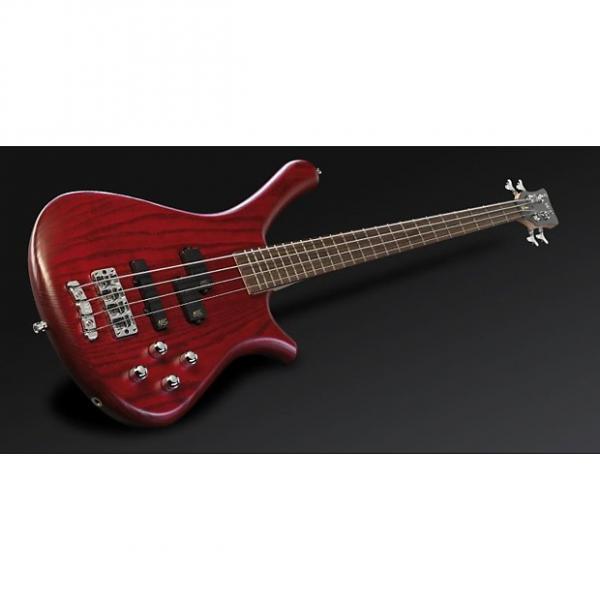 Custom Warwick Fortress 4 Burgundy Red Transparent Satin Fretted Active Pickups &amp; Electronic, Free Shipping #1 image