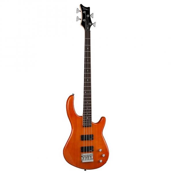 Custom Dean E1 TAM Edge 1 Electric 4-String Bass w/ Trans Amber Gloss Finish &amp; Soft Bass Case #1 image