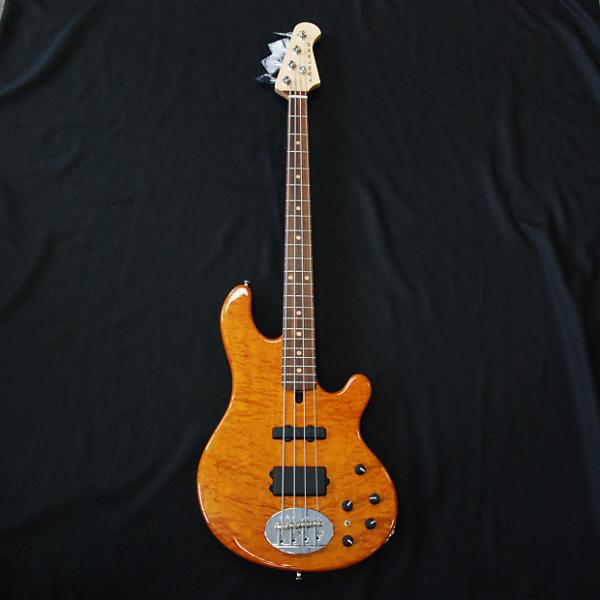 Custom Lakland USA 44-94 4 String Bass Amber #1 image