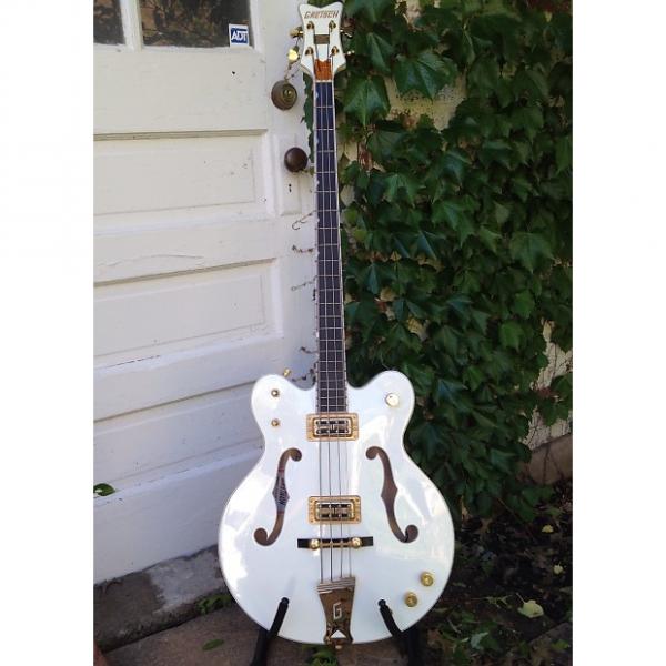 Custom Gretsch White Falcon bass #1 image