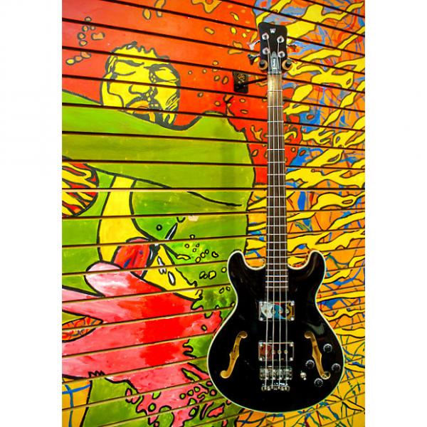 Custom Warwick RB Star Bass Maple 4 Solid Black #1 image