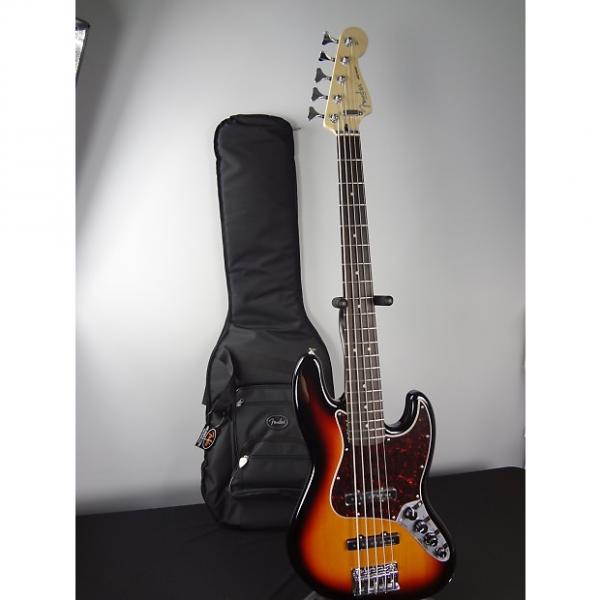 Custom Fender Deluxe Active Jazz Bass V 2015 3 Tone Sunburst #1 image