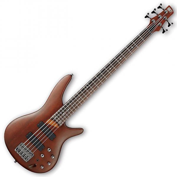 Custom Ibanez SR505 Left Handed 5-String Electric Bass - Brown Mahogany #1 image