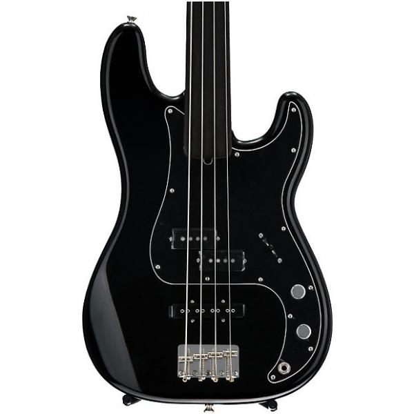 Custom Fender Tony Franklin Fretless Precision Bass - Black Demo #1 image