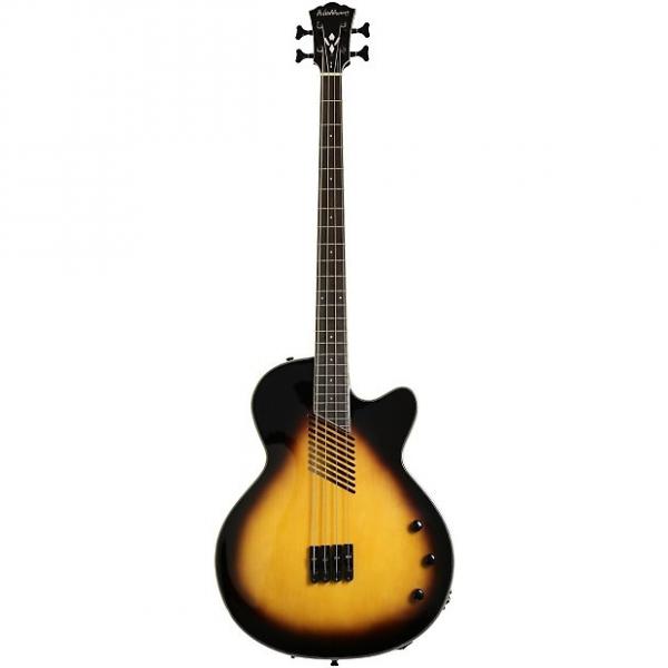 Custom Washburn Vintage Sunburst Acoustic/Electric Bass Guitar #1 image