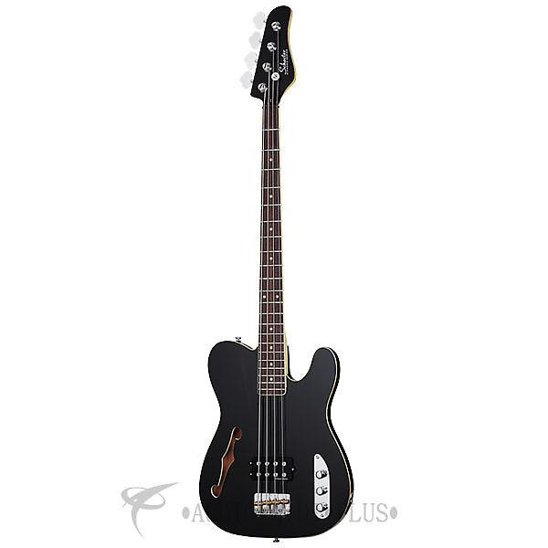 Custom Schecter Baron H Vintage Rosewood Fretboard Electric Bass Gloss Black - 2654 - 81544704241 #1 image