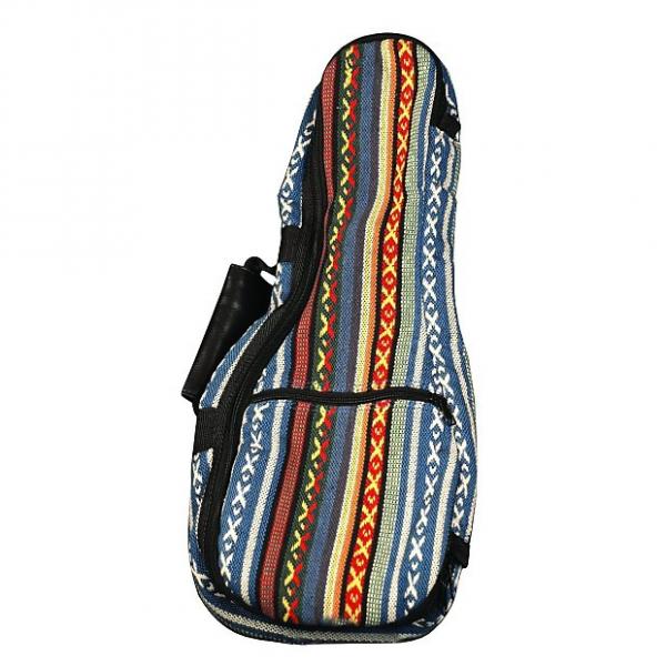Custom Eddy Finn Gig Bag Series EF-HUB-T Ukulele, Red/Blue/White #1 image