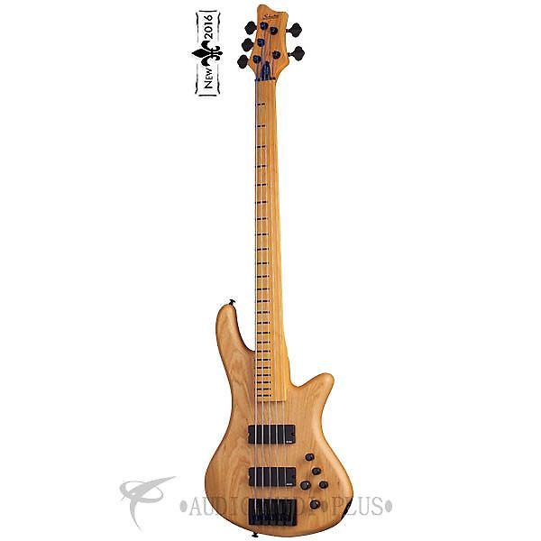 Custom Schecter Stiletto Session-5 FL Maple FB Electric Bass Aged Natural Satin - 2846 - 815447021194 #1 image
