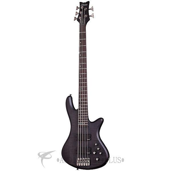Custom Schecter Stiletto Studio-5 Rosewood FB Electric Bass See-Thru Black Satin - 2721 - 839212008241 #1 image