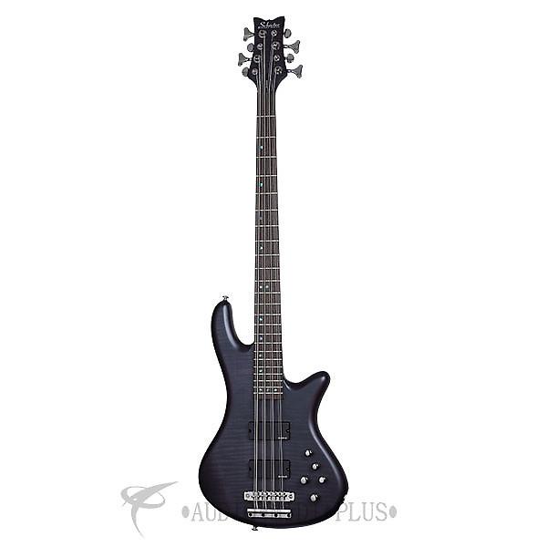 Custom Schecter Stiletto Studio-8 Rosewood FB Electric Bass See-Thru Black Satin - 2742 - 839212008265 #1 image