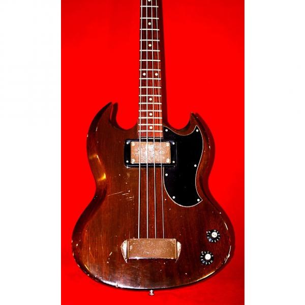 Custom Gibson EB0 1970 Walnut Mahogany Bass with Slot Headstock.. The best Gibson Bass.  Short scale. Relic #1 image