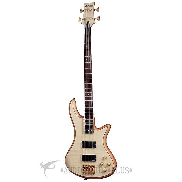 Custom Schecter Stiletto Custom-4 Rosewood Fretboard Electric Bass Natural Satin - 2531 -  839212004267 #1 image
