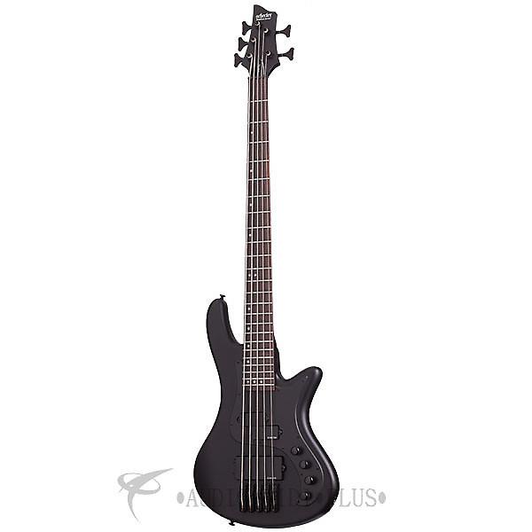 Custom Schecter Stiletto Stealth-5 Rosewood Fretboard Electric Bass Satin Black - 2523 - 81544701530 #1 image