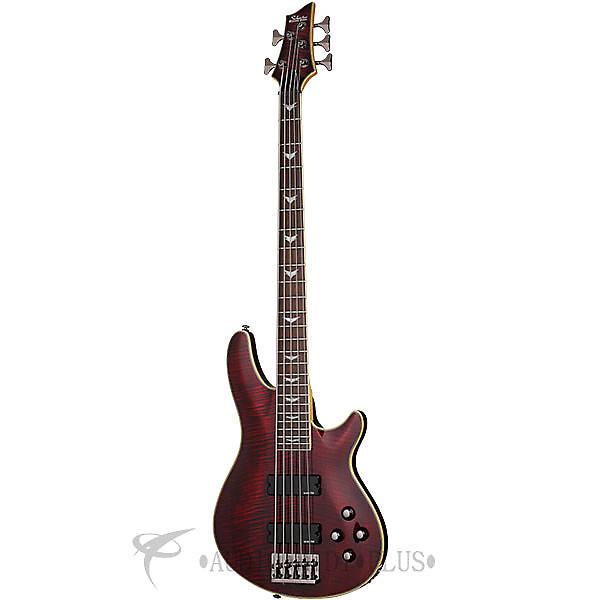 Custom Schecter Omen Extreme-5 Rosewood Fretboard Electric Bass Black Cherry - 2041 - 839212001471 #1 image