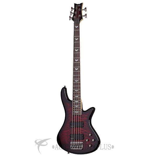 Custom Schecter Stiletto Extreme-5 LH Rosewood Fretboard Electric Bass Black Cherry - 2508 - 839212003789 #1 image