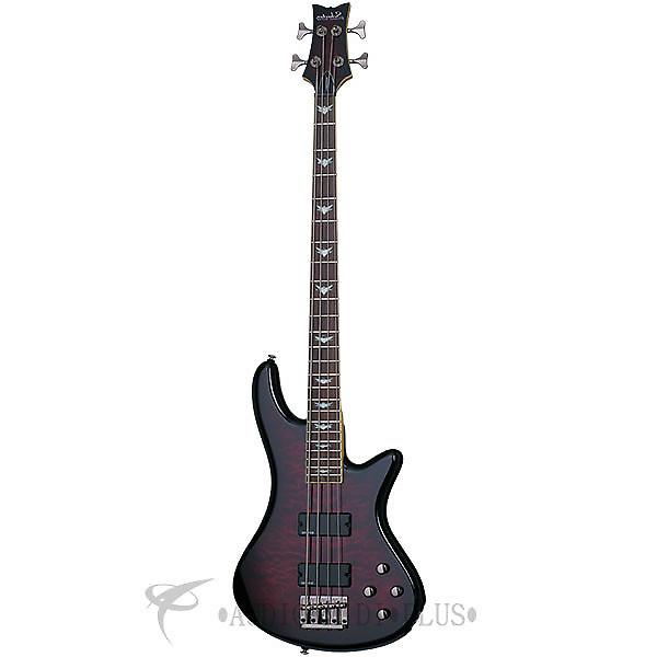 Custom Schecter Stiletto Extreme-4 LH Rosewood Fretboard Electric Bass Black Cherry - 2507 - 839212003833 #1 image