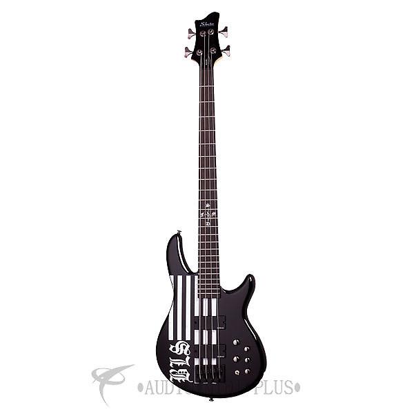 Custom Schecter JD Deservio Ebony Fretboard Electric Bass Gloss Black - 49 - 839212007619 #1 image