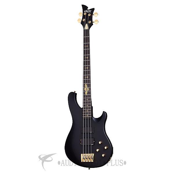 Custom Schecter Johnny Christ Ebony Fretboard 4 String Electric Bass Satin Black - 213 - 81544705866 #1 image
