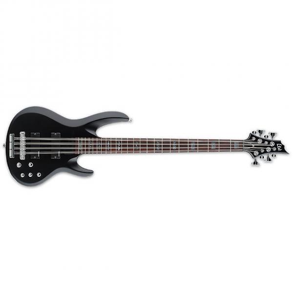 Custom ESP LTD FB-208 8-String Frank Bello Signature Electric Bass Guitar - Black Satin Finish (LFB208BLKS) #1 image
