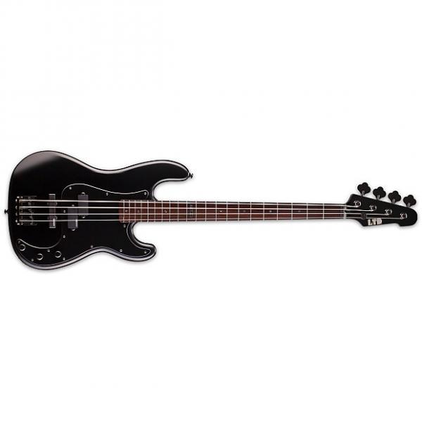 Custom ESP LTD Frank Bello Anthrax FB-204 Bass Guitar Satin Black Signature FB204 - BM #1 image