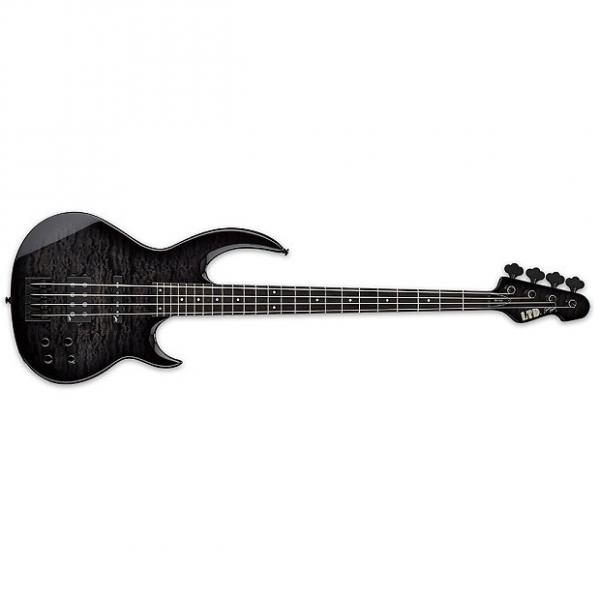 Custom ESP LTD BB-1004QM STBLKSB 4-String Bunny Brunel Signature Bass Guitar - See Thru Black Sunburst Finish (LBB1004QMSTBLKSB) #1 image