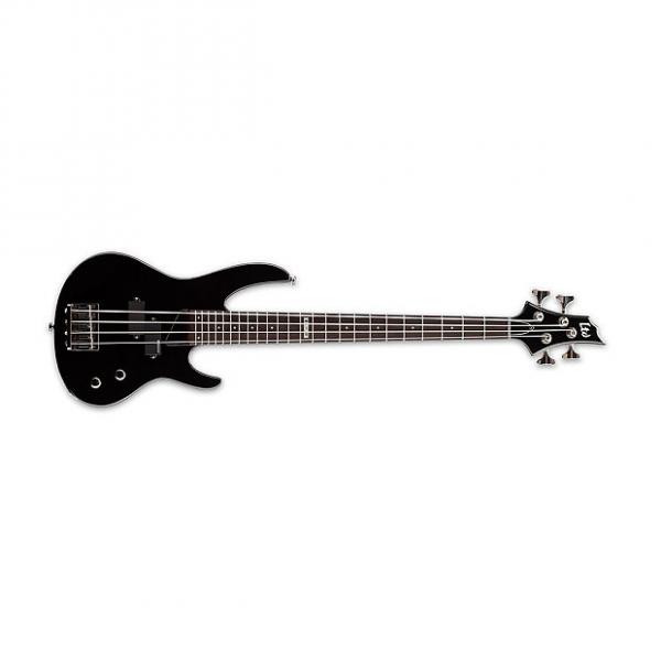 Custom ESP LTD B-4 JR KIT 4-String Electric Bass Guitar with Included Gig Bag - Black Finish (LB4JRKITBLK) #1 image