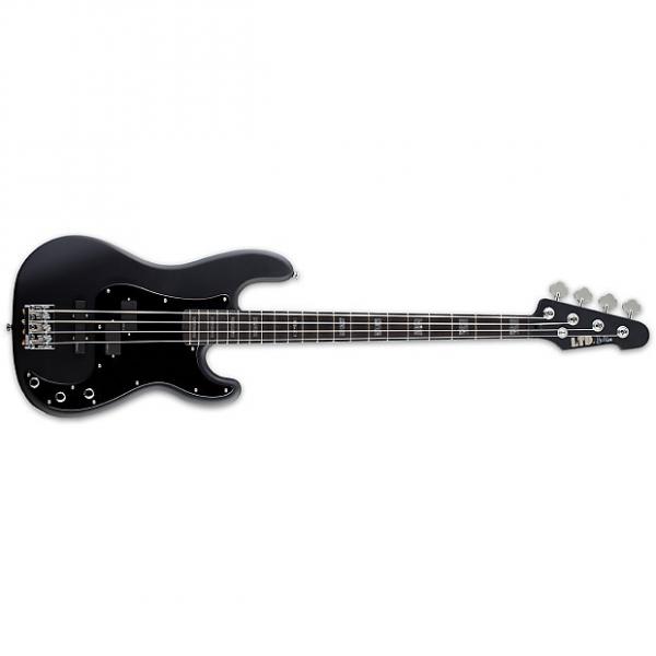 Custom ESP LTD Frank Bello Anthrax FB-4 Bass Guitar Satin Black Signature w/ EMGs FB4 #1 image