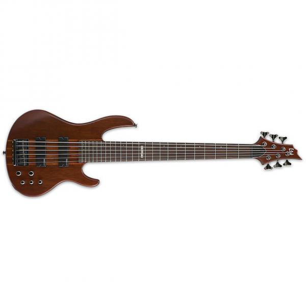 Custom ESP LTD D Series D-6 Natural Satin 6-String Bass Guitar Active Tone Boost EQ D6 #1 image