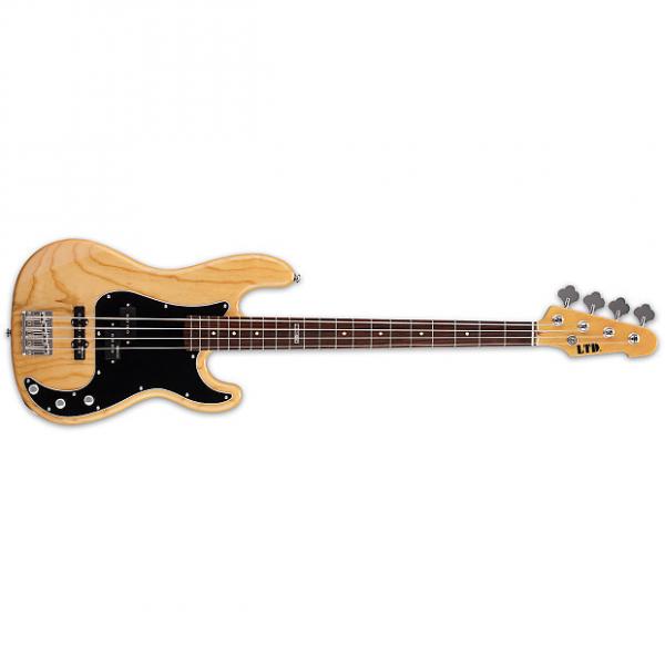 Custom ESP LTD Vintage-214 Bass Guitar Natural Gloss Ash Body 4-String w/ Rosewood Fret #1 image
