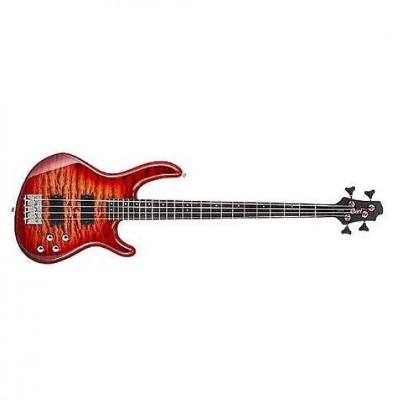 Custom Cort 715-CRS Action Deluxe Bass Guitar Cherry Red Sunburst Finish - 715CRS - BM #1 image