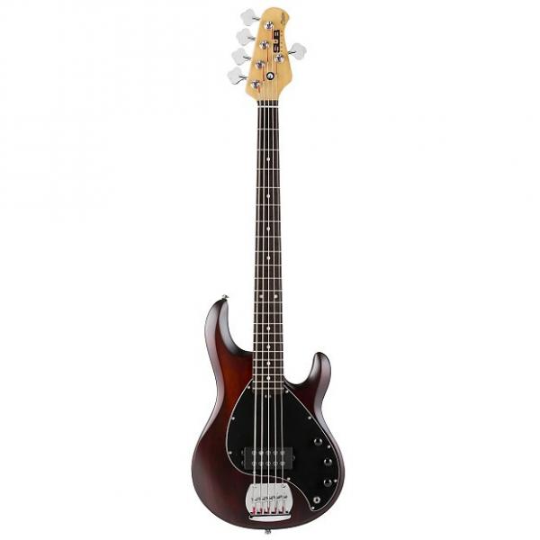 Custom Sterling by Music Man Ray5 Sub Series Bass Guitar Walnut Satin Ray 5 StingRay #1 image