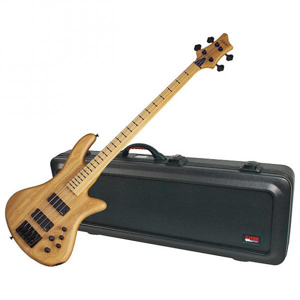 Custom Schecter 2845 Stiletto Session 4 4-ST Fretless Bass Bundle #1 image