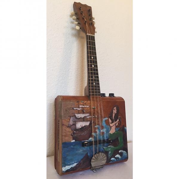 Custom Vintage Cigarbox Mandolin With Stella Neck Junk Yard Dog Number 10 2016 &quot;the Mermaid&quot; #1 image