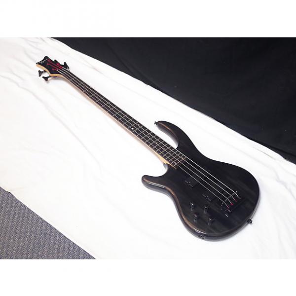Custom DEAN Edge 4 LEFTY 4-string BASS guitar NEW Trans Black - LEFT-HANDED - Grovers #1 image