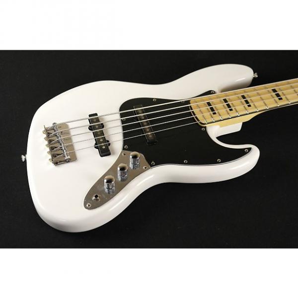 Custom Squier by Fender Vintage Modified Jazz Bass V - Olympic White (339) #1 image