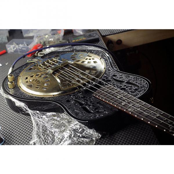 Custom Bluebird '56 Reso Bass &quot;My Belle&quot; 2015 Black &amp; Gold #1 image