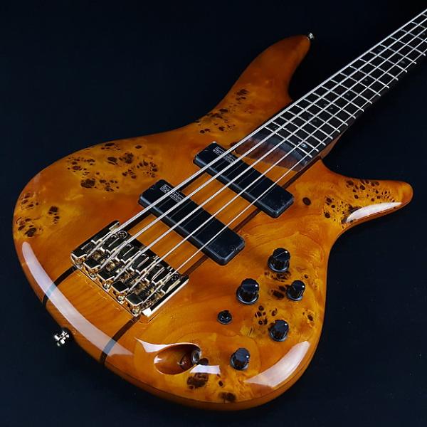 Custom Ibanez SR805AM 5 String Active Bass Amber #1 image