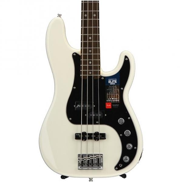 Custom Fender American Elite Precision Bass - Olympic White, Rosewood Fingerboard #1 image