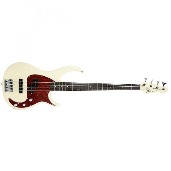 Custom Peavey Milestone Ivory 34 Inch Scale Bass Guitar with Chrome Hardware (3018090) #1 image