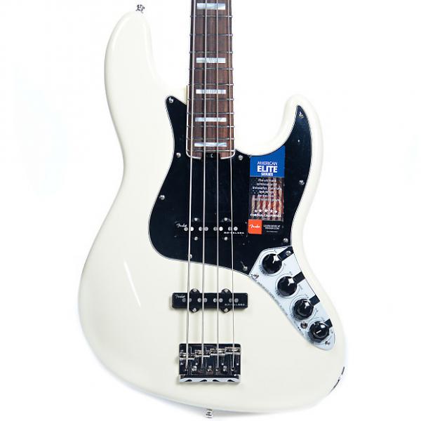 Custom Fender American Elite Jazz Bass Olympic White #1 image
